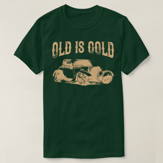 Oud is Goud  Auto Oldtimer Classic T-shirt (Design voorkant)
