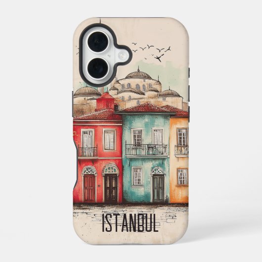 Oud Istanbul iPhone 16 Hoesje (Achterkant)