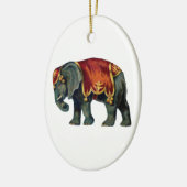 Oud Iustração van circusolifant Keramisch Ornament (Links)