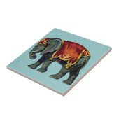 Oud Iustração van circusolifant Tegeltje (Zijkant)