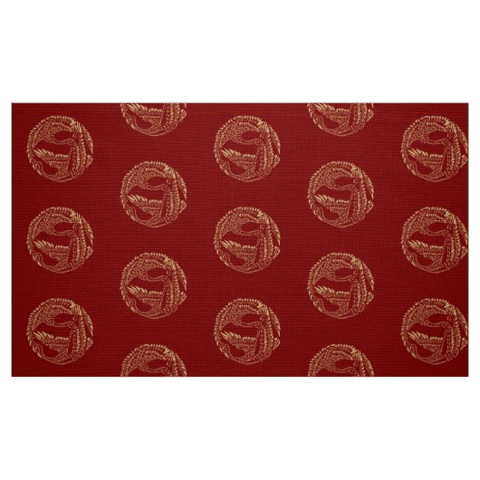 Oud Japans Kraanpatroon Stof (Fat Quarter)