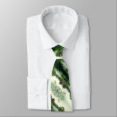 Oud Japans Samoerai Satijn landschap patroon Stropdas (Gebonden)