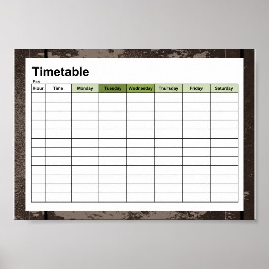 Oud Japans symbool Poster (Voorkant)