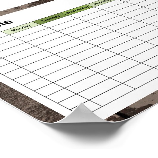 Oud Japans symbool Poster (Hoek)