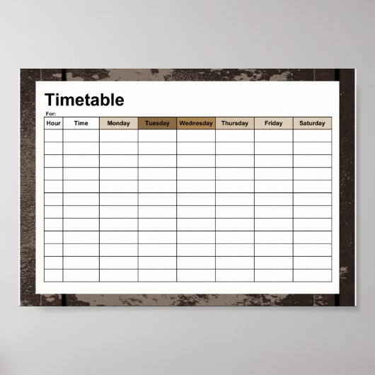 Oud Japans symbool Poster (Voorkant)