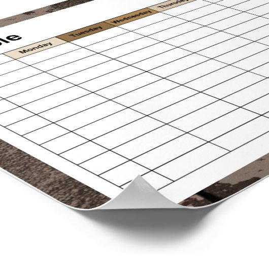 Oud Japans symbool Poster (Hoek)