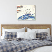 Oud Japans Zee Leven Schilderen Canvas Afdruk (Insitu (Slaapkamer))