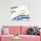 Oud Japans Zee Leven Schilderen Canvas Afdruk (Insitu (Woonkamer))