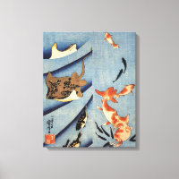 Oud Japans Zee Levensschilderij circa 1800s