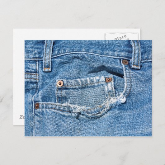 Oud Jeans Briefkaart (Voorkant / Achterkant)