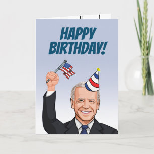 Oud Joe Biden Birthday Kaart