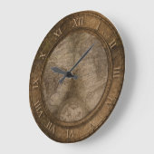 Oud kaartontwerp grote klok (Hoek)