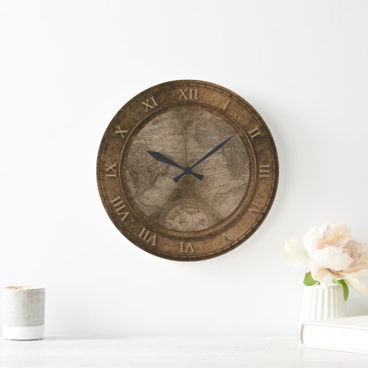 Oud  kaartontwerp grote klok (Huis)