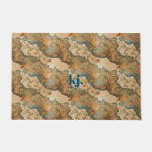  oud kaartpatroon | Monogram Deurmat (Voorkant)