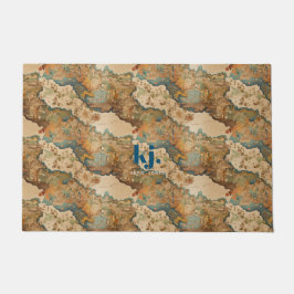  oud kaartpatroon | Monogram Deurmat