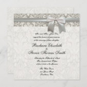 oud kant bruiloft uitnodiging Sjabloon (Voorkant / Achterkant)