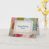 oud kantelpatroon met stikkend lijst kaart (Gele Bloem)