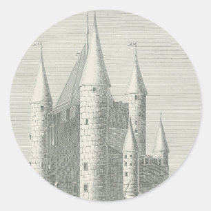 Oud kasteel in Duitsland Ronde Sticker