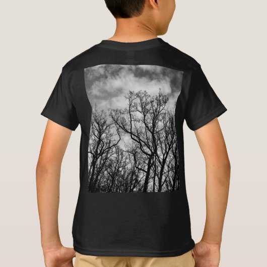 Oud kasteel in het bos t-shirt (Achterkant)