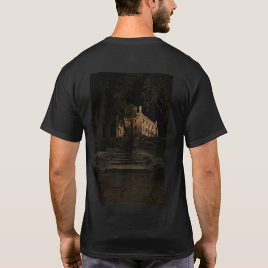 Oud kasteel in het bos t-shirt (Achterkant)