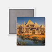 Oud Kasteel uit de Schroeiende Zandvlaktes Magneet (Voorkant / Achterkant)