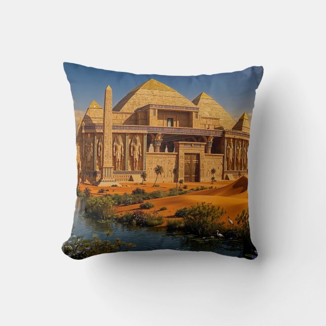 Oud Kasteel uit het Verschroeiende Zand Kussen (Voorkant)