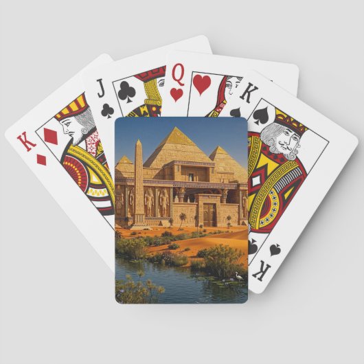 Oud Kasteel uit het Verschroeiende Zand Pokerkaarten (Achterkant)