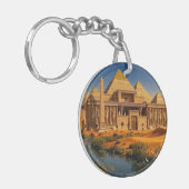 Oud Kasteel uit het Verschroeiende Zand Sleutelhanger (Voorkant Links)