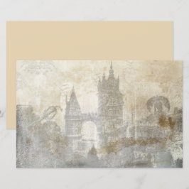 Oud kasteel vintage scrapbook decoupage papier
