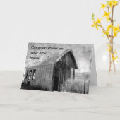 Oud keet nieuw huis kaart (Gele Bloem)