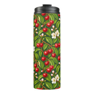 Oud Kersen Botanisch Bloemmotief Thermosbeker