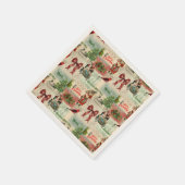 Oud Kerst Collage Servet (Hoek)