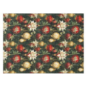 Oud kerstfantasie Bloempatroon Tafelkleed (Voorkant (Horizontaal))