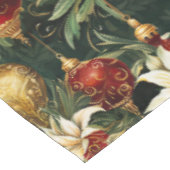 Oud kerstfantasie Bloempatroon Tafelkleed (Gekanteld)