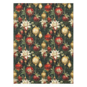 Oud kerstfantasie Bloempatroon Tafelkleed (Voorkant)