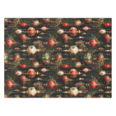 Oud kerstfantasie Bloempatroon Tafelkleed (Voorkant (Horizontaal))