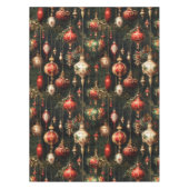Oud kerstfantasie Bloempatroon Tafelkleed (Voorkant)