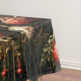 Oud kerstfantasie Bloempatroon Tafelkleed