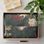 Oud kerstfantasie Bloempatroon Tissuepapier (Geschenk)