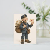 Oud Kerstfeest Briefkaart (Staand voorkant)