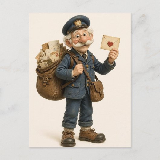 Oud Kerstfeest Briefkaart (Voorkant)