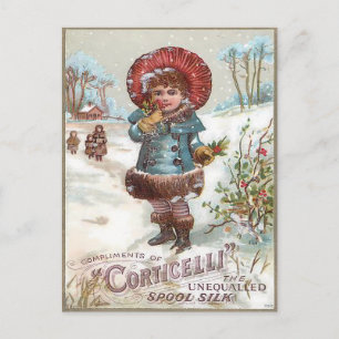 Oud Kerstfeest Briefkaart
