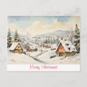 Oud Kerstfeest Briefkaart (Voorkant)