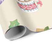 Oud Kerstfeest Cadeaupapier (Rol Hoek)