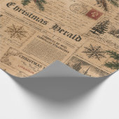 Oud Kerstfeest Cadeaupapier (Hoek)