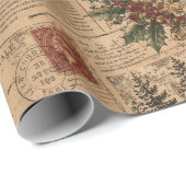 Oud Kerstfeest Cadeaupapier (Rol Hoek)