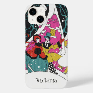 Oud Kerstfeest, Fancy Victorianse stadsmensen Case-Mate iPhone Case