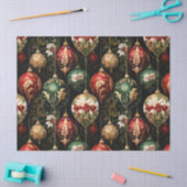 Oud kerstfeest fantasie Bloempatroon Tissuepapier (Craft)