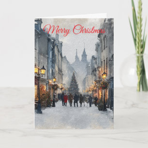 Oud Kerstfeest Feestdagen Kaart