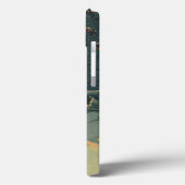 Oud Kerstfeest, Huis met Kransen in de Ramen Case-Mate iPhone Case (Achterkant / Links)